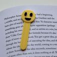 IMG_7515.jpg Happy bookmark (Stl file for 3D printing) Print in place.
