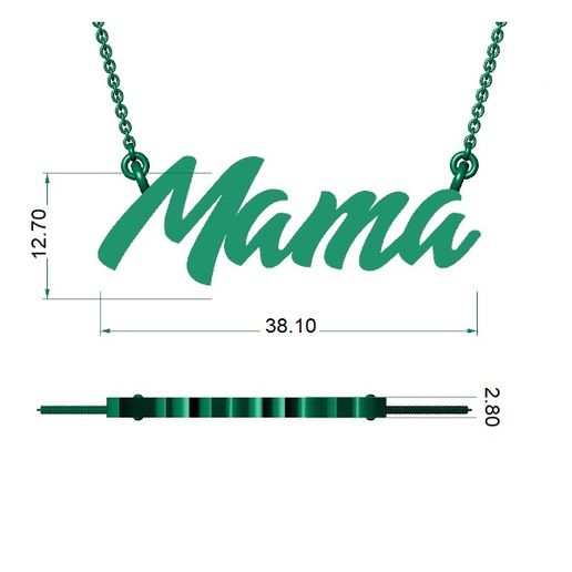 Mama pendant 3D model