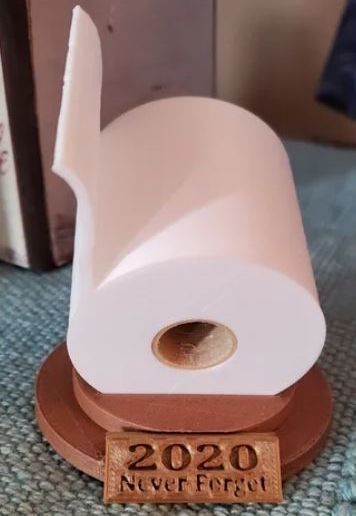 2020 Never Forget COVID 19 Corona Virus Trophy - 3D model önizlemesi