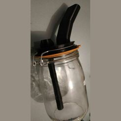 2.jpg STL file bang water pipe "le parfait" / bong Water pipe glass jar "le parfait" Ø85mm・3D printing template to download