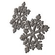 Wireframe-Low-53.jpg Снежинка Эмодзи 02.Печать на месте с 3MF в комплекте. (Без опор и плотов)