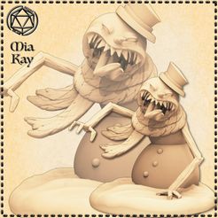 snowman-mimic.jpg STL-Datei Schneemann Mimic・Modell für 3D-Drucker zum Herunterladen