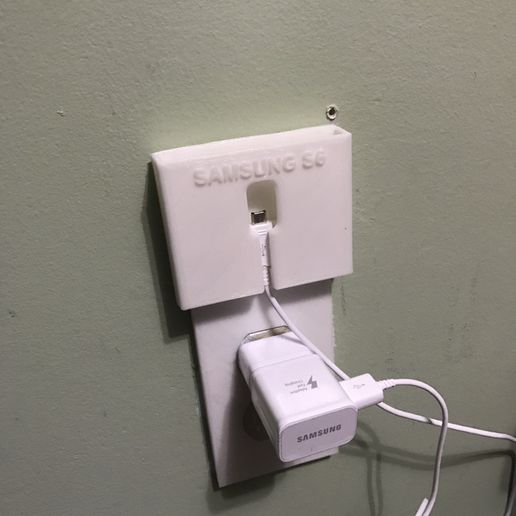 Samsung s6 and outlet faceplate combo 3D model