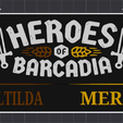 HOB-MALTILDAMERLO_Color.png HEROES OF BARCADIA CUP HOLDERS WALL MOUNTED