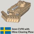 Mine-Plow.jpg 3mm Modern CV90 Family of Armored Vehicles