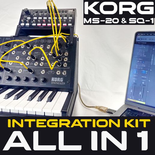 🎵 Korg MS-20 & SQ-1 All-in-One Integration Kit #Korg・ STL File