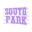 TEXT.stl SOUTHPARK LOGO