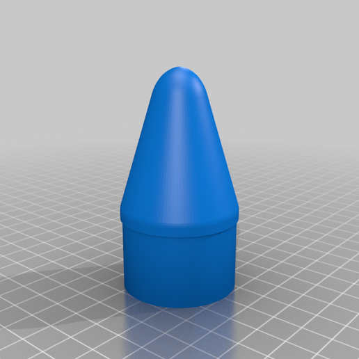 Estes_Interceptor_Booster_Nose_Cone.png Free STL file Estes Interceptor Booster Nose Cone・3D printable design to download, JackHydrazine