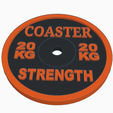 Raised-Wording-O.png Weight Plate Coasters
