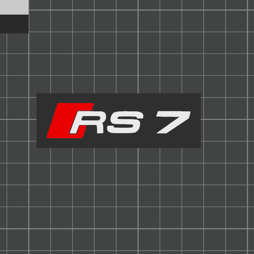 RS7 Logo 3D model