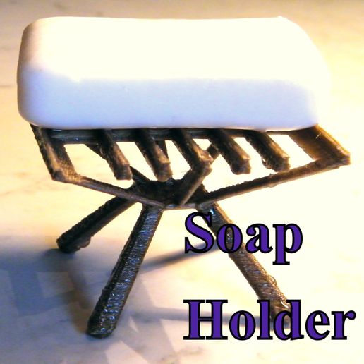 Prismatic soap holder