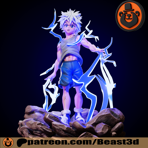 🏹 killua zoldyck - Hunter X Hunter・ 3D File for 3D printing・Cults