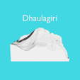 Dhaulagiri.png 3D Topography - 10 Highest peaks