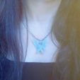 Necklace.jpeg Necklace, artifact, pin,and key chain (hero ribbon) for stopping woman abuse