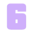 6.stl Letters and Numbers GTA (Grand Theft Auto) | Logo