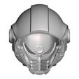 08_space-marine-ultramarine-U-helmet-3D-Print-Model6.jpeg Casco "U" de los Marines Espaciales (grande) - Casco de cosplay estilo Ultramarine - MK1 (1 pieza)