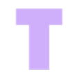 T.stl MINECRAFT Letters and Numbers | Logo