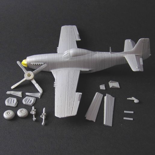 2 P-51D-priming-IMG_2157 copy.jpg Archivo 3D P-51D Mustang 1:72・Objeto imprimible en 3D para descargar, heri__suprapto