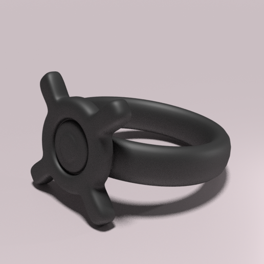 Unown ring "X" 3D model
