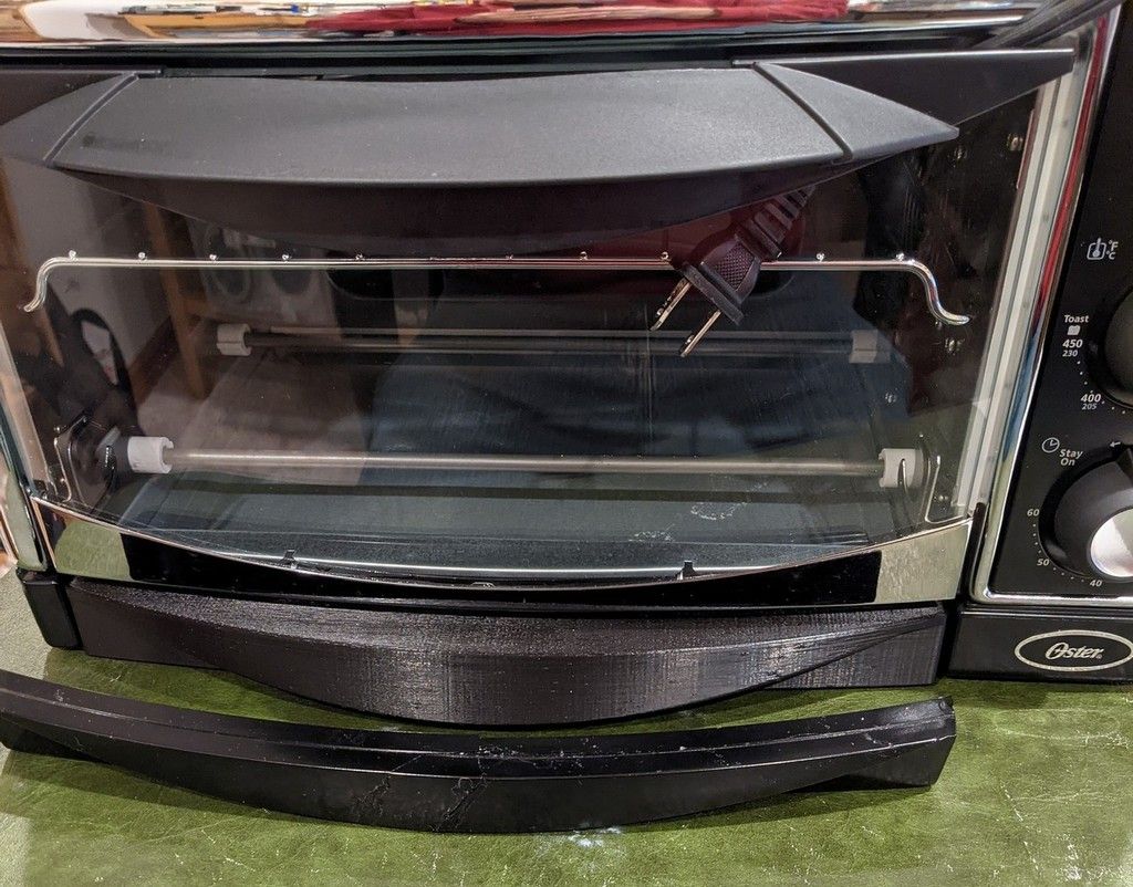 Download free 3MF file Oster Toaster Oven Crumb Tray Handle • 3D print