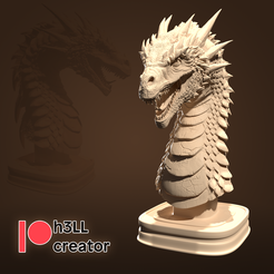 Обложка.png STL file Dragon Bust・3D printing idea to download
