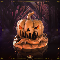Mythic-pumpkin.png 3D-Datei Mythischer Kürbis - Würfelbox | Mythische Rolle・3D-Drucker-Vorlage zum herunterladen