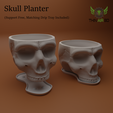 skull_planter_drip_tray.png Halloween Skulls/Skull Decor -  Halloween Decor