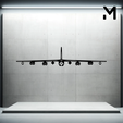 b-52h-stratofortress-front.png Wall Silhouette: Airplane Set