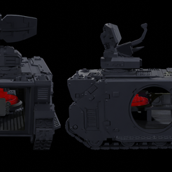 Command-exteroir-aaftbot-side-and-back.png Download STL file Damocles command addon to 30k Deimos Rhino with interior • 3D printer model, Boredpilot