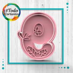 4394-9-con-flores.45.jpg STL file Cutter number 9 with flowers・3D printable design to download