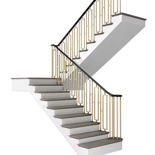 modern-interior-stair-art-deco-3d-model-max-obj.jpg Modern staircase stair in Art Deco style  3D model