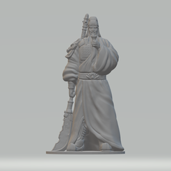 1.png STL file Guan Yu 3D Model 3D print model・3D printable model to download, theone_x00x