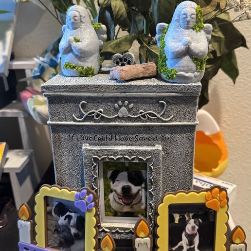 Pet altar photo frame / Marco de foto para altar de mascota