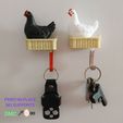 C5.jpg CHICKEN WALL KEY HOLDER