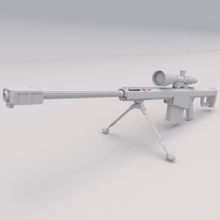 Sniper Gun 1.jpg Fichier 3D gratuit Pistolet de sniper Pistolet d'armée PRINTABLE Fichier STL numérique 3D・Design imprimable en 3D à télécharger