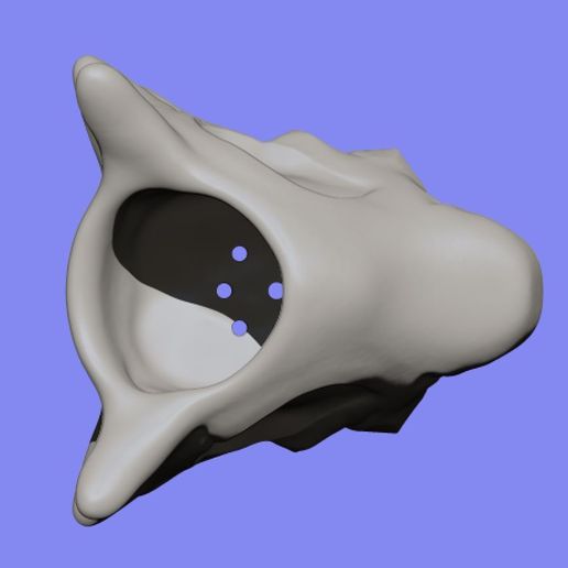 Cubone_top.jpg Cubone Skull Planter