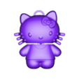hellokitty  v2.stl SANRIO ARTICULATED KEYCHAIN HELLO KITTY AND CINNAMOROLL