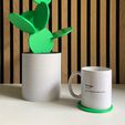 Foto.-Etsy2.jpg CactusCoasters | 3D pot planter | Digital Files | 3D coasters | 3D digital file | 3D stl file | 3D model STL | coaster | centerpiece