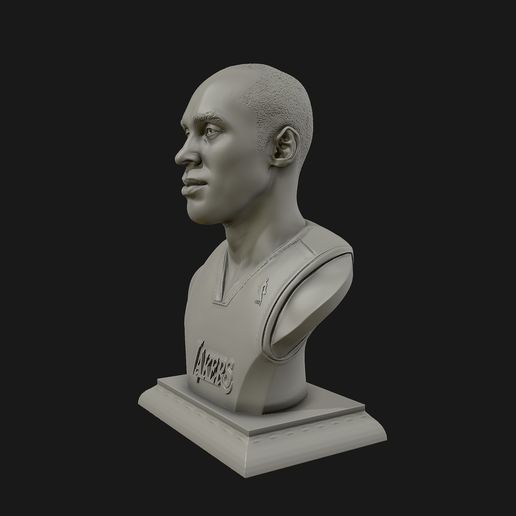 🗿 3D Sculpture of Kobe Bryant 3D print model・ STL File for ・Cults