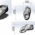 Simian-Feet-Grasp-Render-00.png Figma-Compatible Monkey Feet