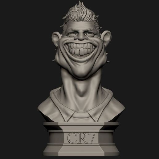 4.JPG OBJ file Ronaldo Bust・3D printable model to download, Bstar3Dart