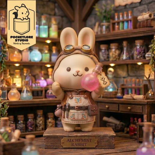 ALCHEMIST RABBIT - 60MM THEMATICAL CUTE ANIMAL FIGURE