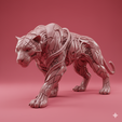 20.png Gravity-Warped Panther – Space-Bending Beast – Fantasy STL Figure – 3D Print Miniature – Tabletop Creature