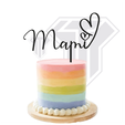 Topper-Mom-07-Mami-heart.png Pack of cake toppers - With mother's theme