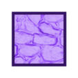 Rocks001_20mm_square_base_hollow_PRINT.stl Square and Rectangle Bases Set – Rocks 1 Texture (20–150mm) | Perfect for Tabletop Wargames & RPG's