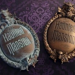 HMPlaque1.jpg Fichier 3D Plaque imprimable en 3D du manoir hanté・Objet imprimable en 3D à télécharger