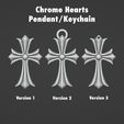 chromehearts1.jpg Chrome Hearts Logo Luxury Brand Pendants Keychain variations set