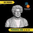Alexandre-Dumas-Personal.png 3D Model of Alexandre Dumas - High-Quality STL File for 3D Printing (PERSONAL USE)