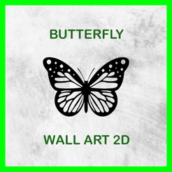BUTTERFLY WALL ART 2D BUTTERFLY WALL ART 2D 01