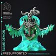 slime-demon-2.jpg The Reanimated - Demon Slime Creature Boss -  PRESUPPORTED - Illustrated and Stats - 32mm scale